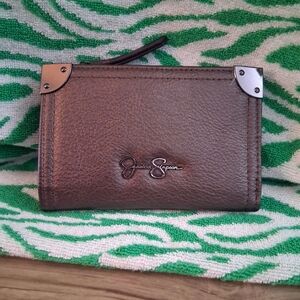 Jessica Simpson Bronze Faux  Leather Wallet